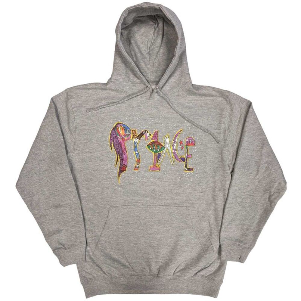 Prince Unisex Adult 1999 Back Print Hoodie / Gray